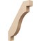 Ekena Millwork 3-inch W x 18-inch D x 24-inch H Copenhagen Rough Cedar Woodgrain TimberThane Knee Brace, Primed BRCUR03X18X24CHGRCPR - alternate 1